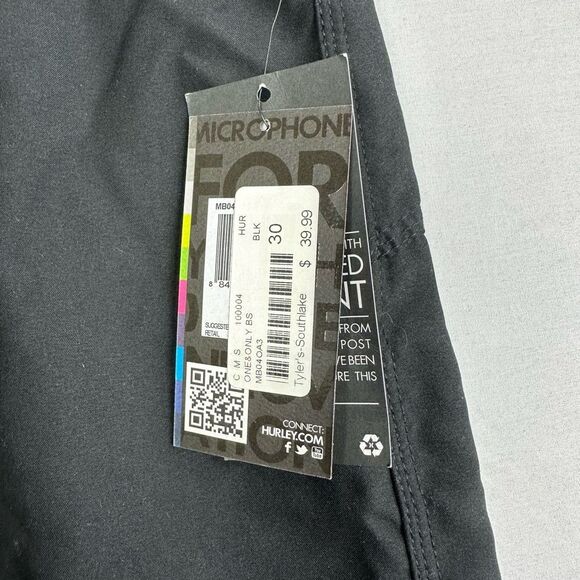 Hurley One & Only Board Shorts Men’s Size 30 Black 21" - Picture 6 of 8